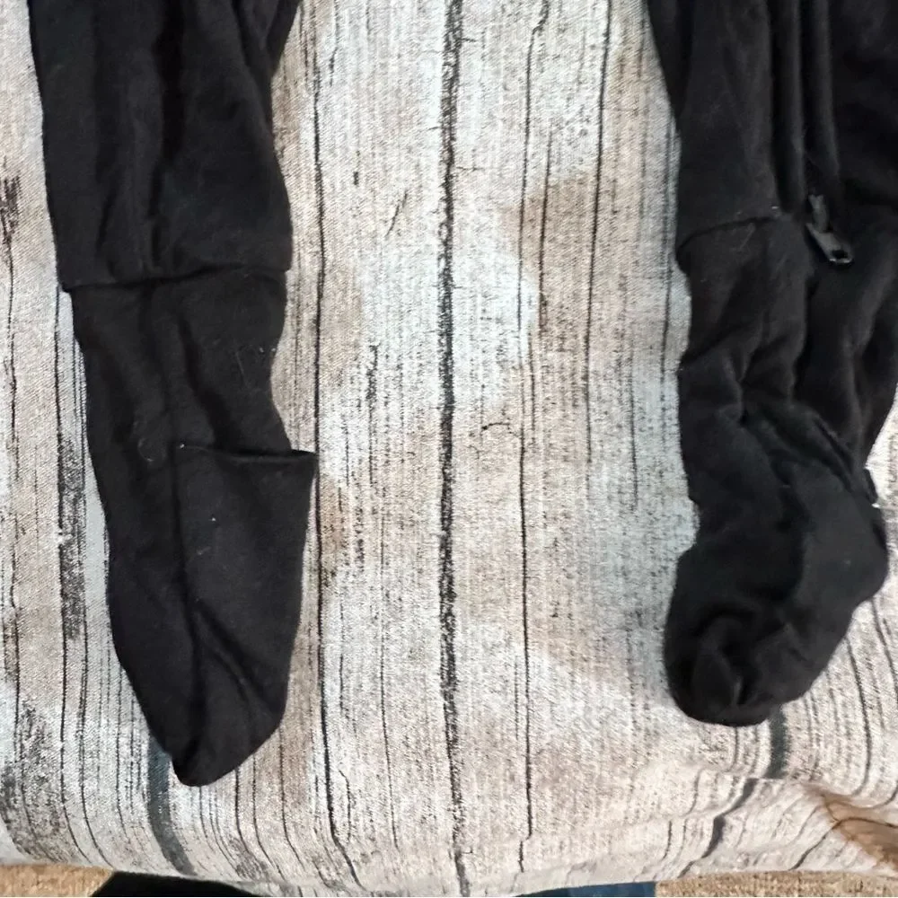 Little Sleepies Midnight Black Bamboo Footie; Unisex Size 12-18 Months